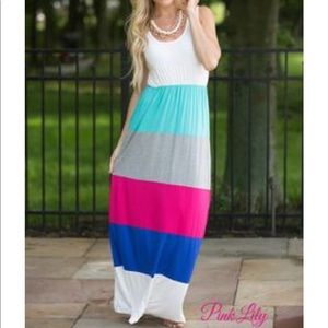 Sensational sunrise maxi dress